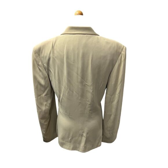SILK SALVATORE FERRAGAMO VINTAGE DOUBLE BREASTED BLAZER WITH GOLD HEEL BUTTONS - Picture 5 of 9